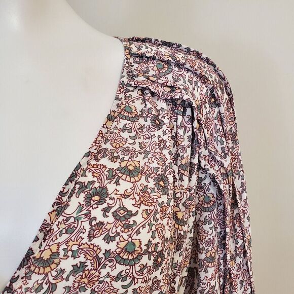 OPT Leah Evereve Dress Size Small Floral Sheer skater fit flare Short Cottage - Picture 10 of 16